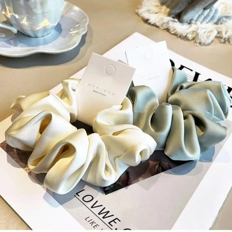 MAC011 hijab scrunchies,satin hair accessories - Mariam's Collection