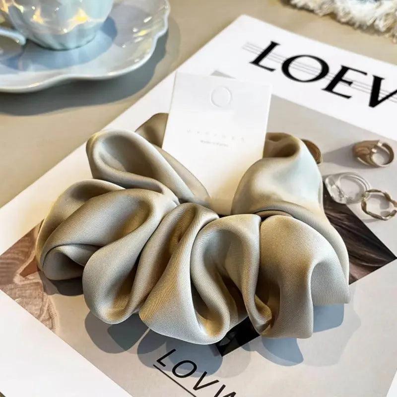 MAC011 hijab scrunchies,satin hair accessories - Mariam's Collection