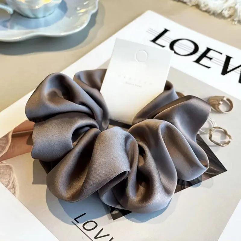 MAC011 hijab scrunchies,satin hair accessories - Mariam's Collection