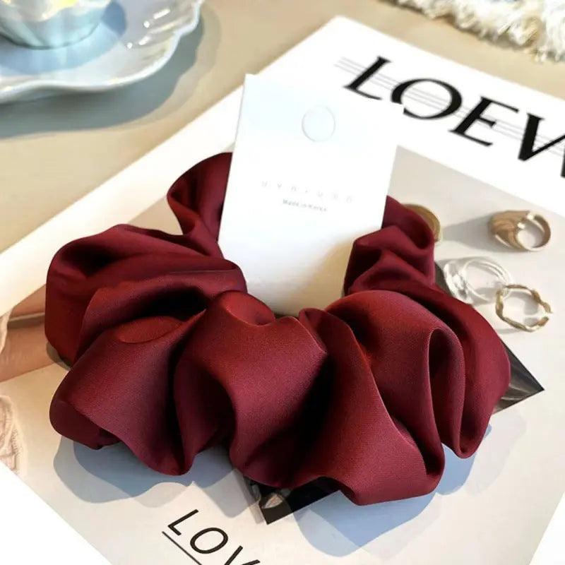 MAC011 hijab scrunchies,satin hair accessories - Mariam's Collection