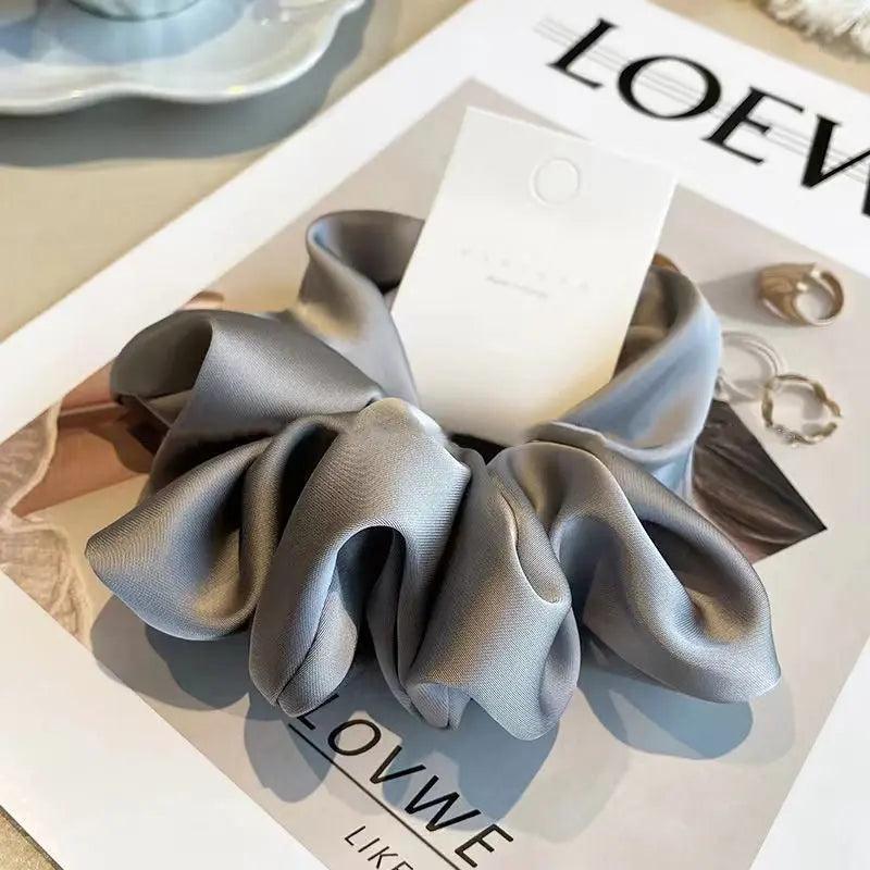 MAC011 hijab scrunchies,satin hair accessories - Mariam's Collection