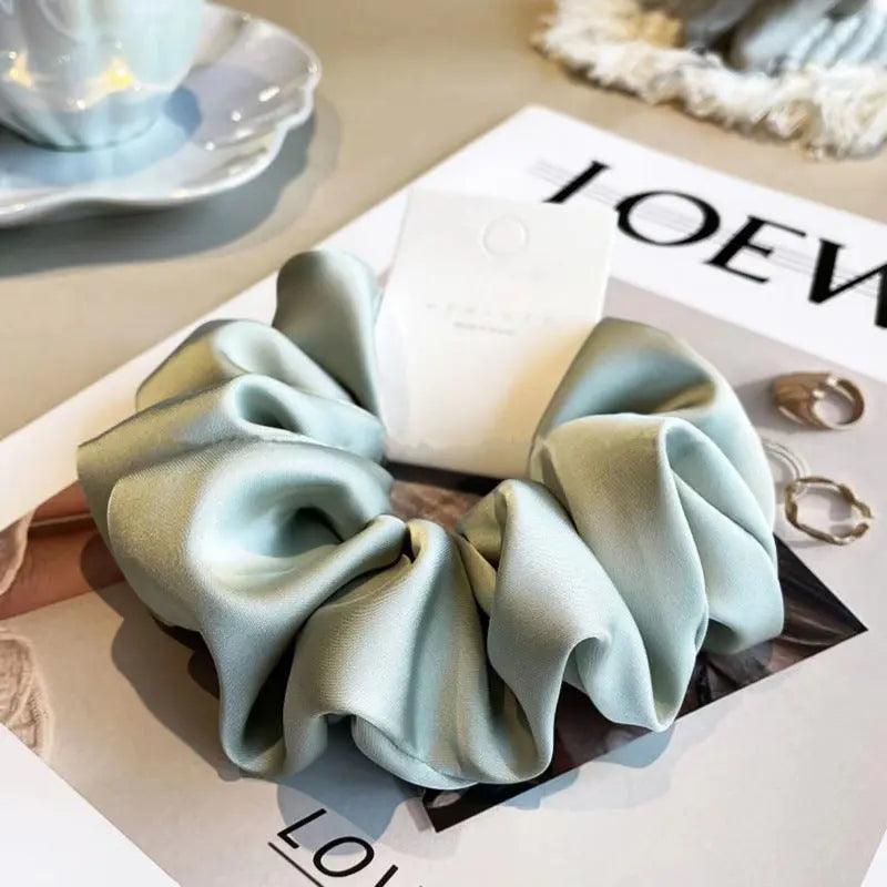 MAC011 hijab scrunchies,satin hair accessories - Mariam's Collection