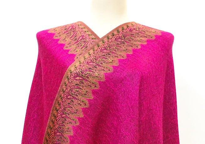 MAC044 Bohemian Style Multicolor Retro Jacquard Cashew Long Tassel Scarf - Mariam's Collection