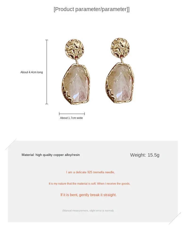 MAC065 Needle Pendant Vintage Geometry Acrylic Earrings - Mariam's Collection