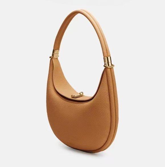 MAC069 Fashionable And Changeable Cowhide Moon Bag - Mariam's Collection