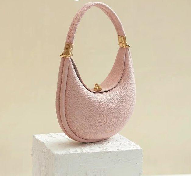 MAC069 Fashionable And Changeable Cowhide Moon Bag - Mariam's Collection