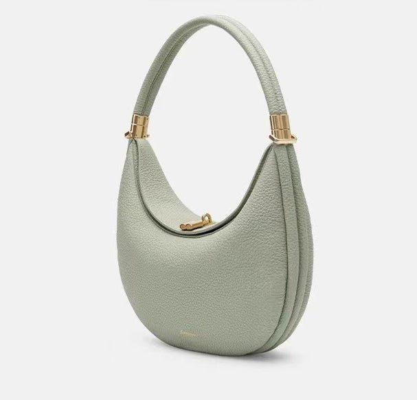 MAC069 Fashionable And Changeable Cowhide Moon Bag - Mariam's Collection