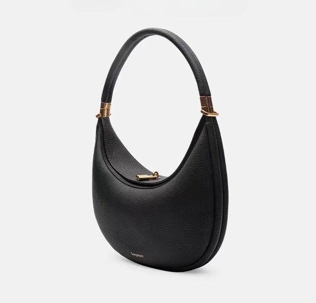 MAC069 Fashionable And Changeable Cowhide Moon Bag - Mariam's Collection