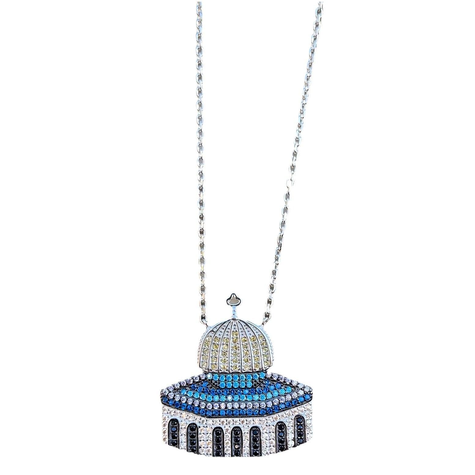 MAC112 Masijid Pattern Keffiyeh Necklace - Mariam's Collection