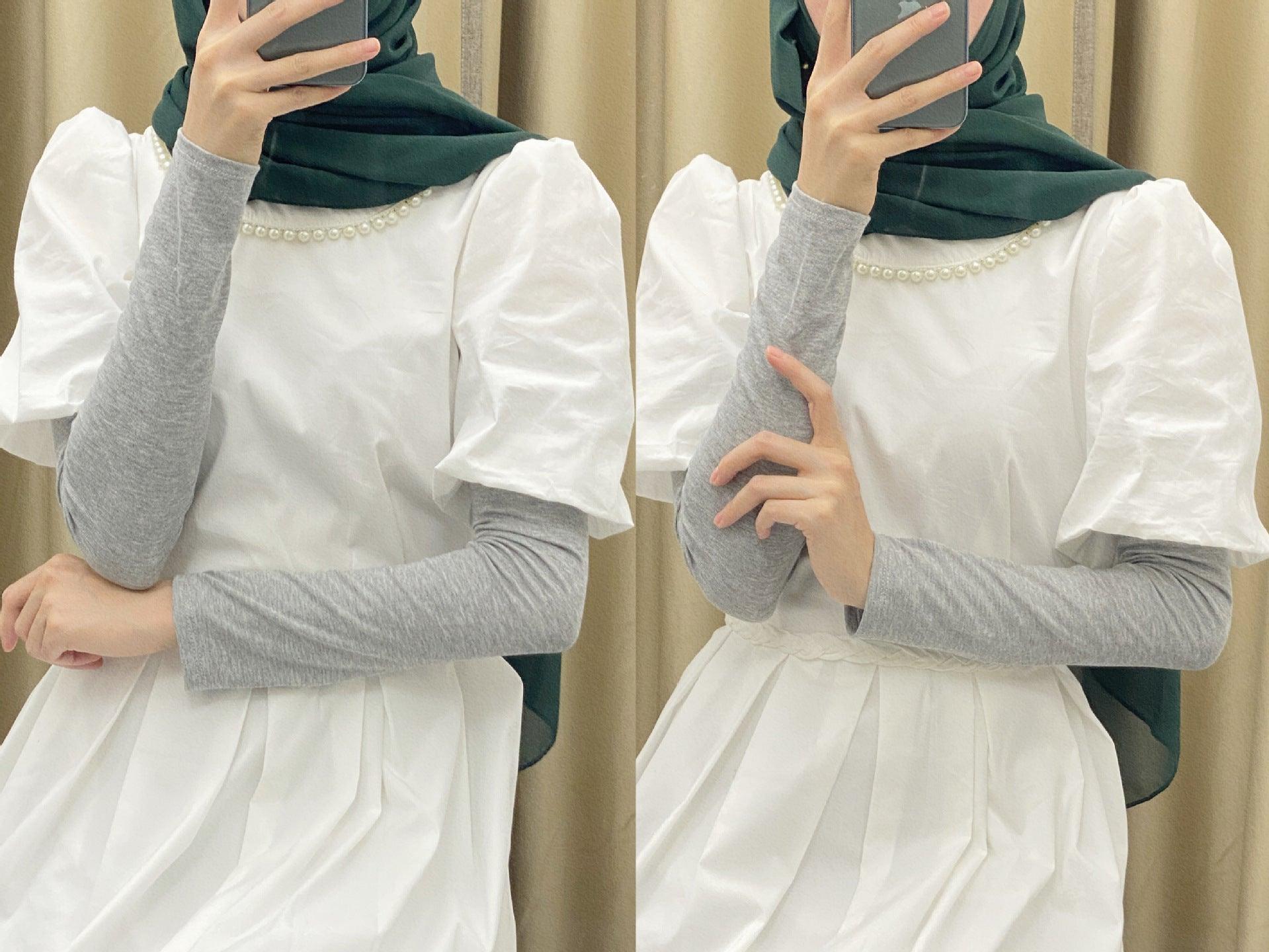 MAC120 Solid Color Modal Cotton Stretch Ice Sleeves - Mariam's Collection