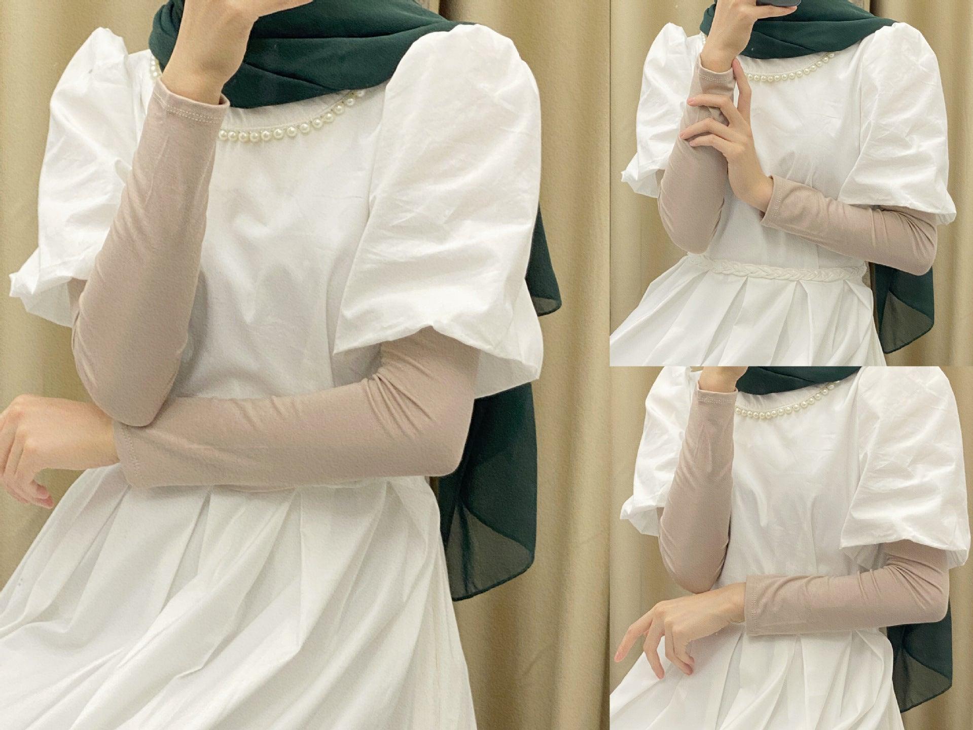 MAC120 Solid Color Modal Cotton Stretch Ice Sleeves - Mariam's Collection