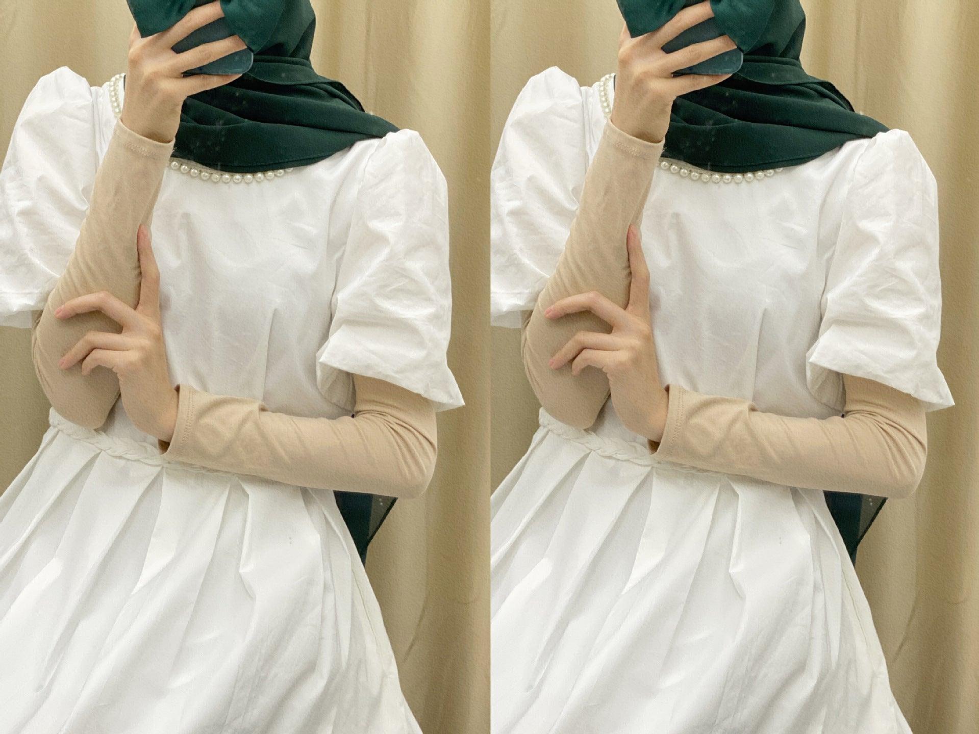 MAC120 Solid Color Modal Cotton Stretch Ice Sleeves - Mariam's Collection