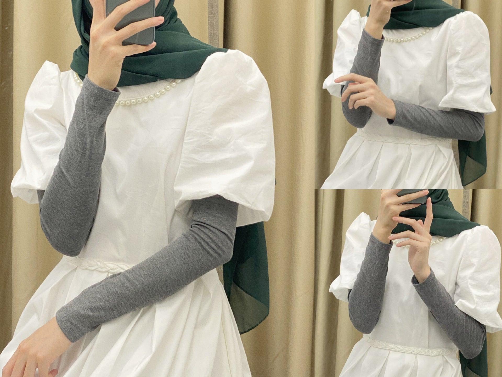 MAC120 Solid Color Modal Cotton Stretch Ice Sleeves - Mariam's Collection