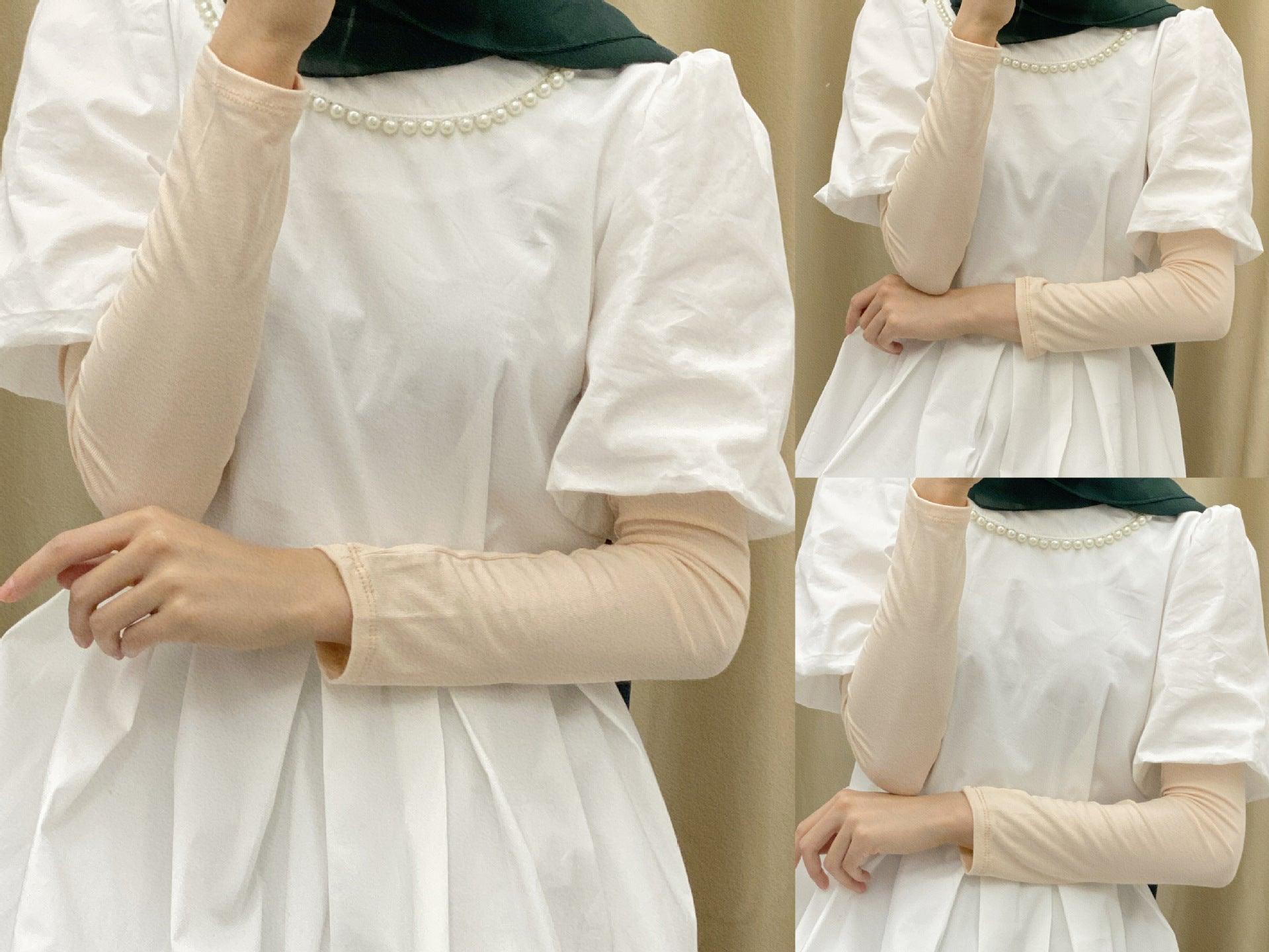 MAC120 Solid Color Modal Cotton Stretch Ice Sleeves - Mariam's Collection