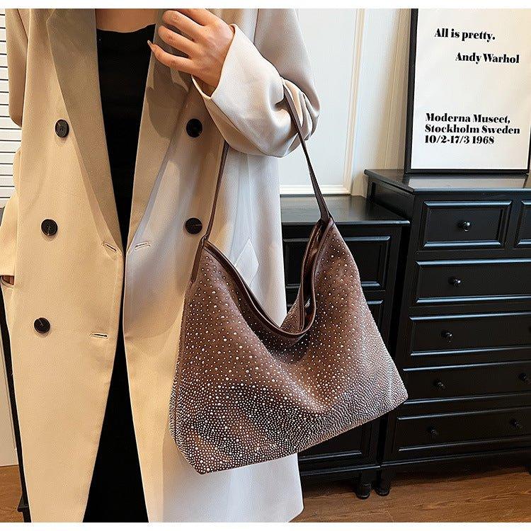 MAC142 Fashionable Bright Diamond Shoulder Tote Bag - Mariam's Collection