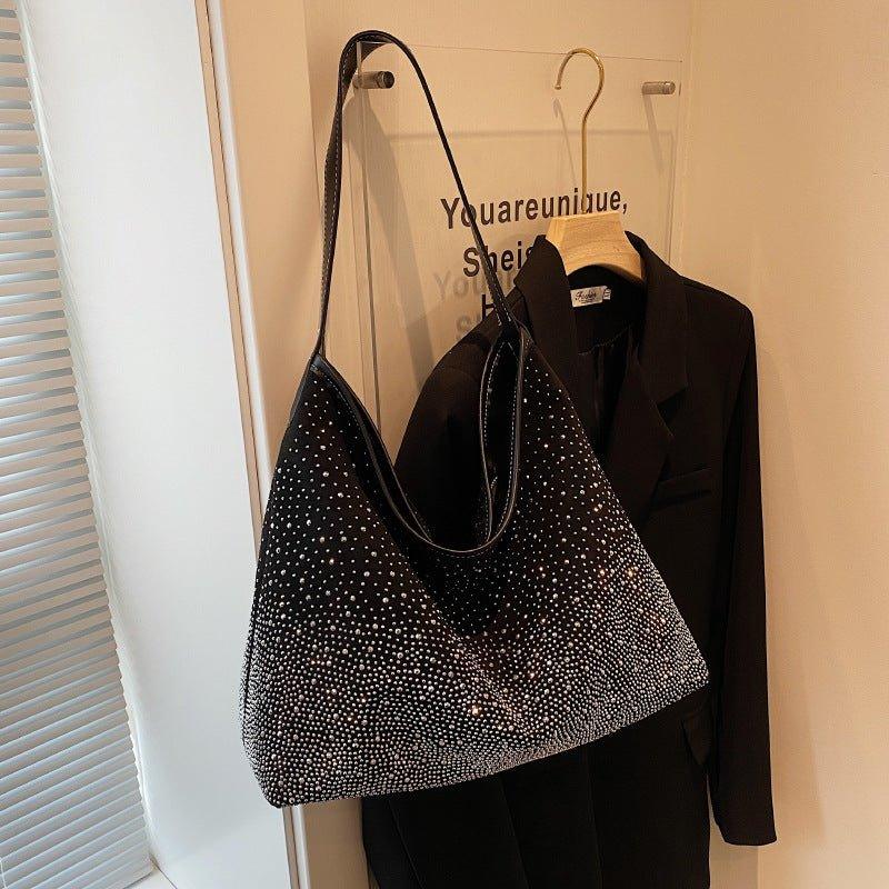 MAC142 Fashionable Bright Diamond Shoulder Tote Bag - Mariam's Collection