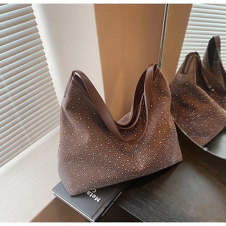 MAC142 Fashionable Bright Diamond Shoulder Tote Bag - Mariam's Collection