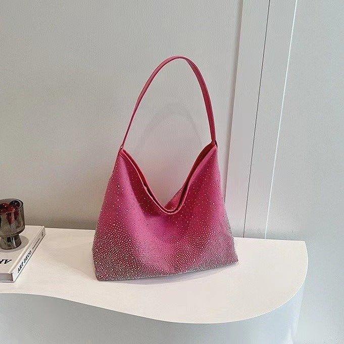 MAC142 Fashionable Bright Diamond Shoulder Tote Bag - Mariam's Collection