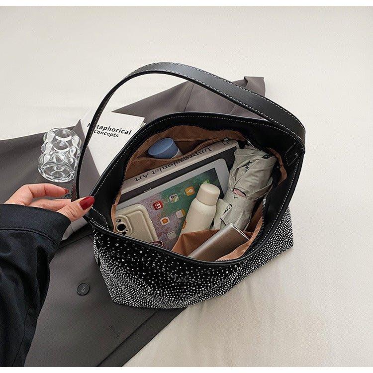 MAC142 Fashionable Bright Diamond Shoulder Tote Bag - Mariam's Collection