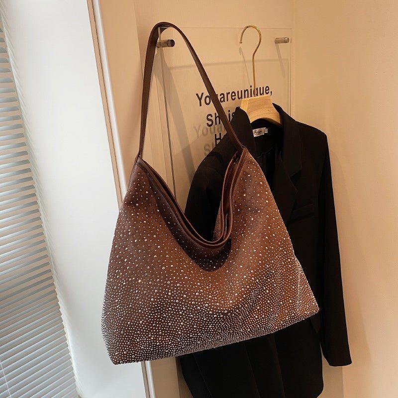 MAC142 Fashionable Bright Diamond Shoulder Tote Bag - Mariam's Collection