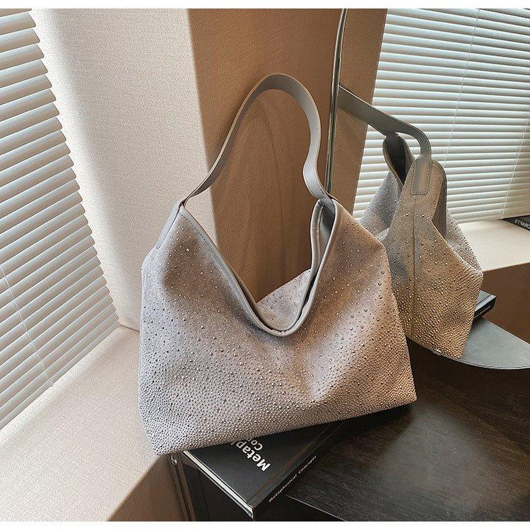 MAC142 Fashionable Bright Diamond Shoulder Tote Bag - Mariam's Collection