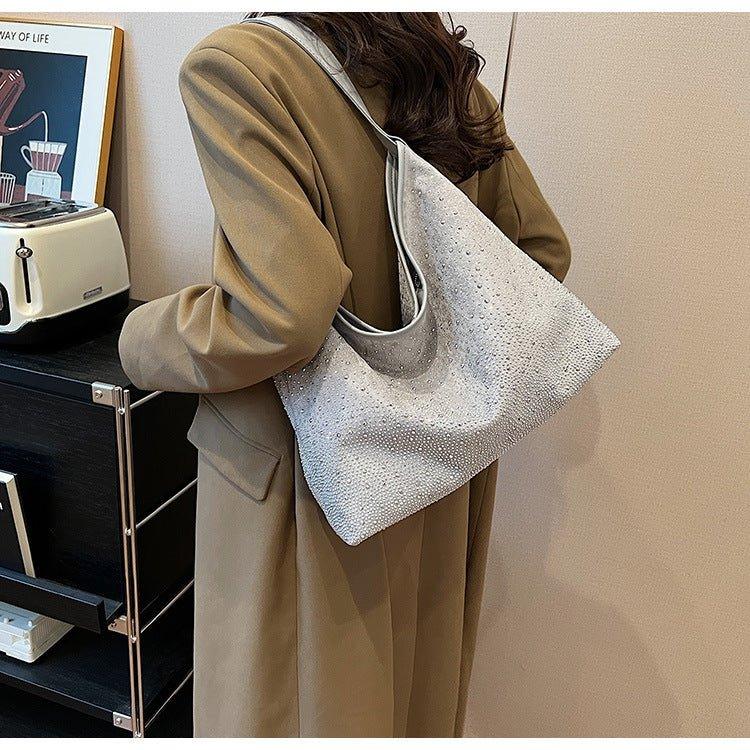 MAC142 Fashionable Bright Diamond Shoulder Tote Bag - Mariam's Collection