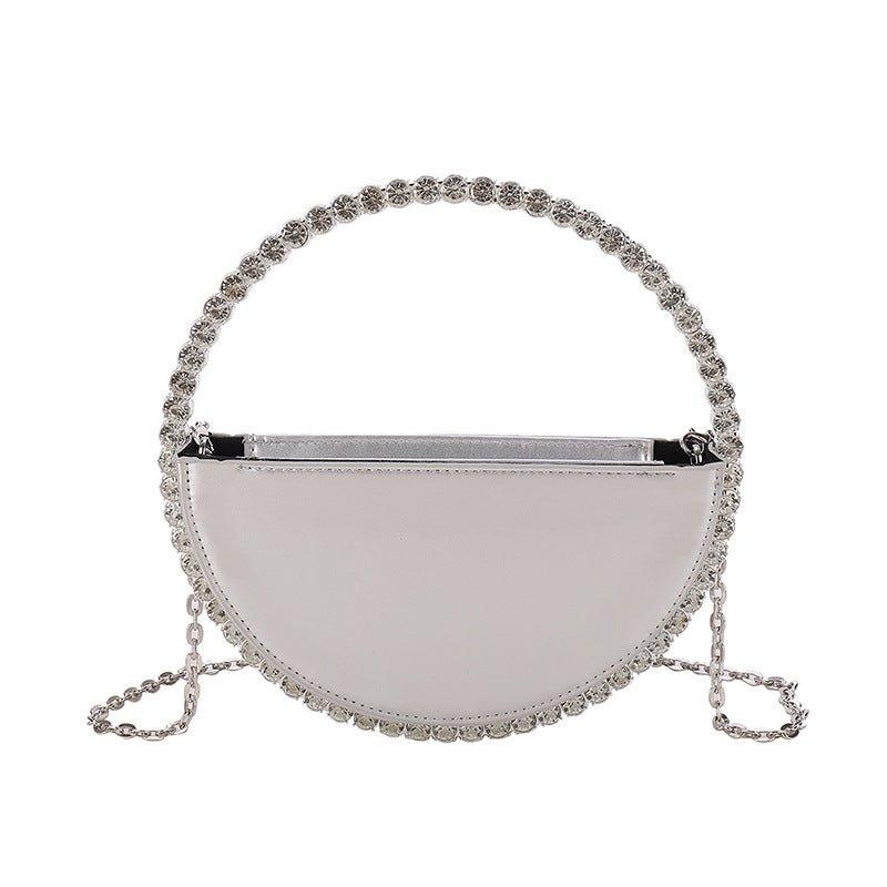 MAC154 Round Diamond Clutch - Mariam's Collection