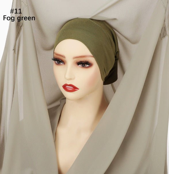 Magnetic Chiffon Instant Hijab | Easy - Wear Square Scarf with Anti - Slip Magnetic Closure(MH152) - Mariam's Collection