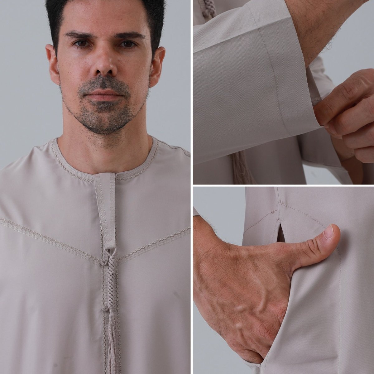 Men's Classic Solid Thobe Collection (MT035) - Mariam's Collection