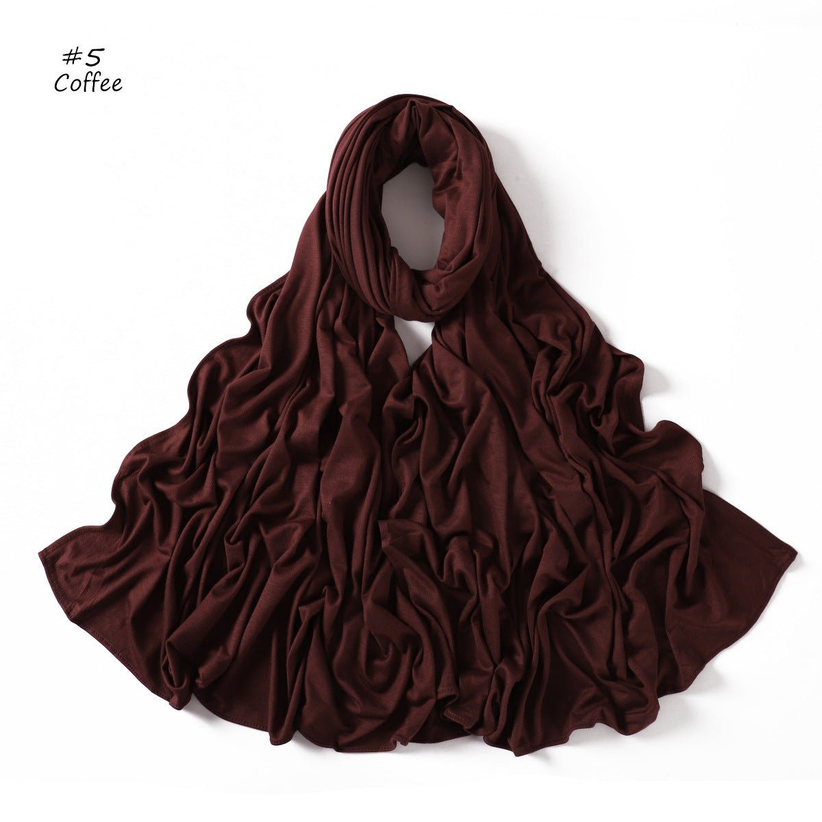 Mercerized Cotton Hijab Scarf - Breathable & Soft Modal Edge Wrap (MH121) - Mariam's Collection