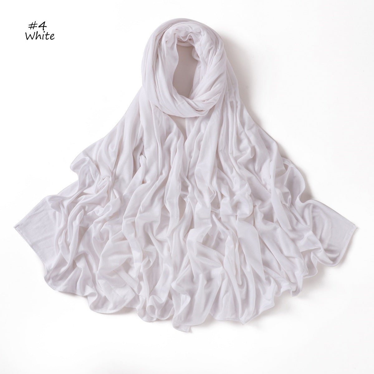 Mercerized Cotton Hijab Scarf - Breathable & Soft Modal Edge Wrap (MH121) - Mariam's Collection