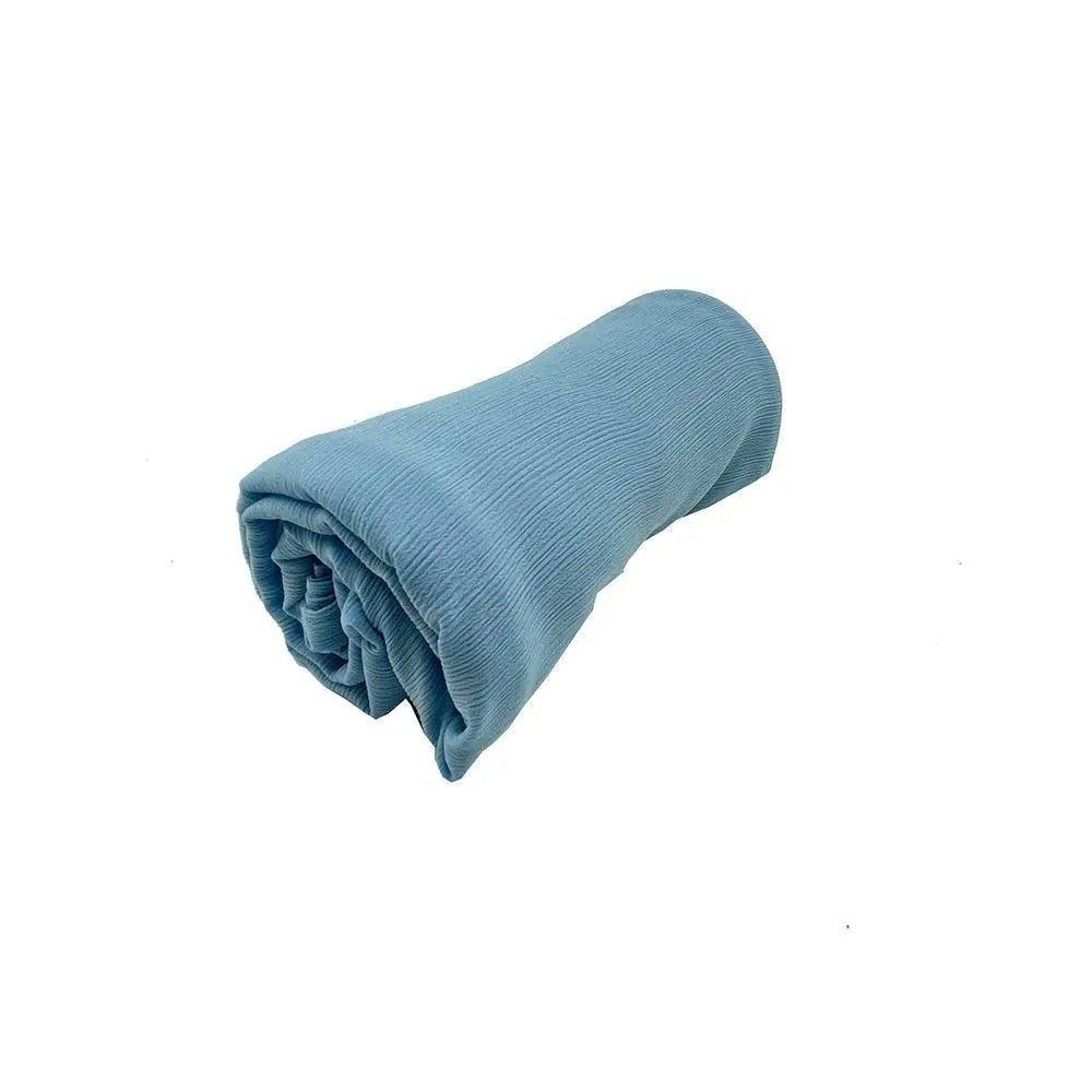 MH003 Crepe Scarf Crinkle Chiffon Hijab for Women Shawls Ripple Pleated - Mariam's Collection