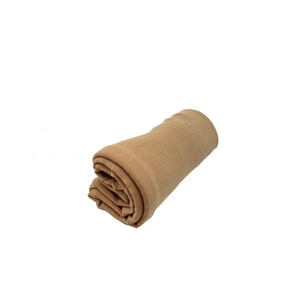 MH003 Crepe Scarf Crinkle Chiffon Hijab for Women Shawls Ripple Pleated - Mariam's Collection