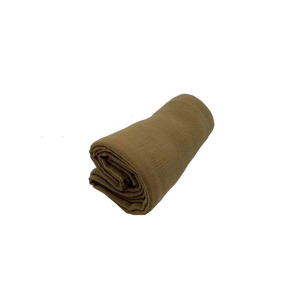 MH003 Crepe Scarf Crinkle Chiffon Hijab for Women Shawls Ripple Pleated - Mariam's Collection