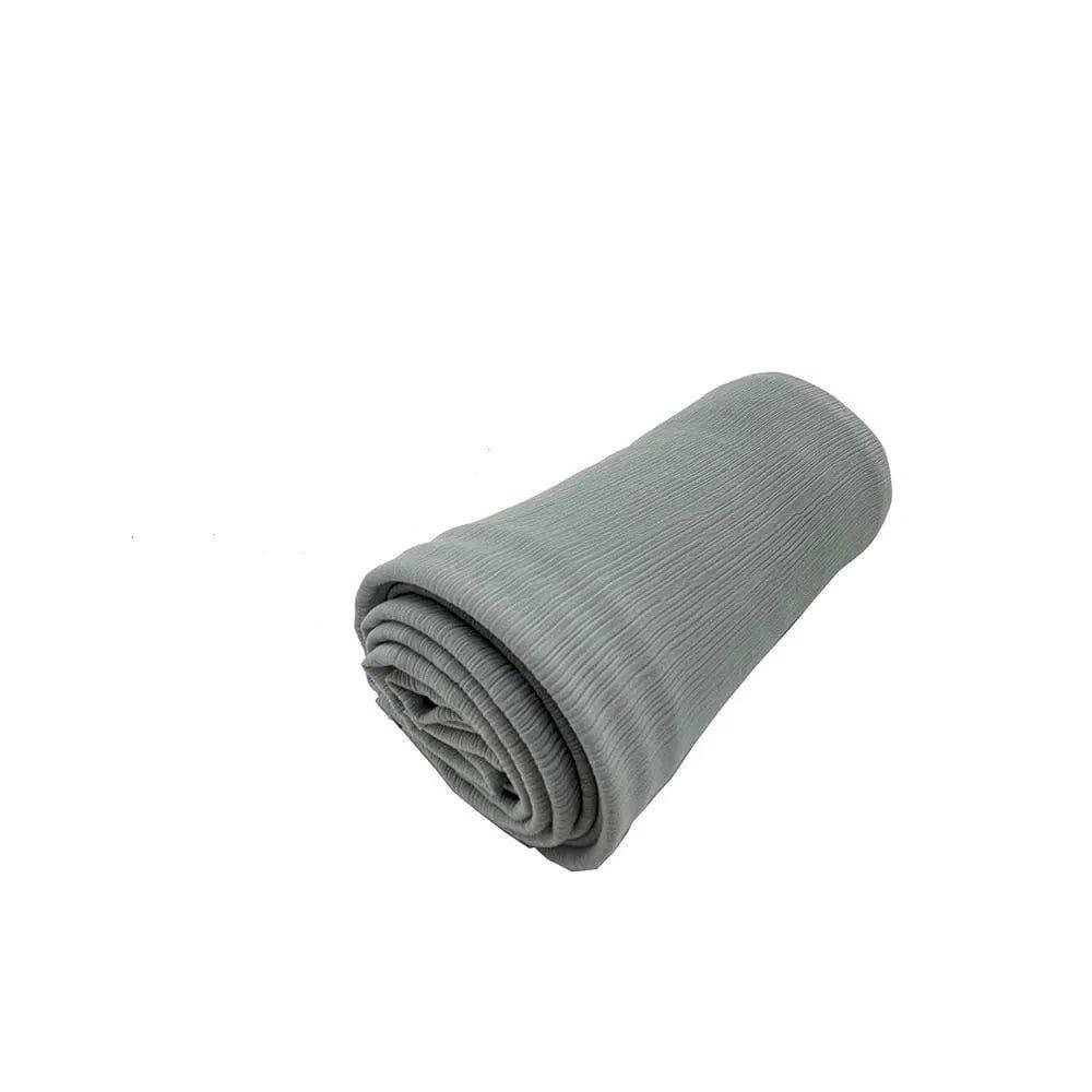 MH003 Crepe Scarf Crinkle Chiffon Hijab for Women Shawls Ripple Pleated - Mariam's Collection