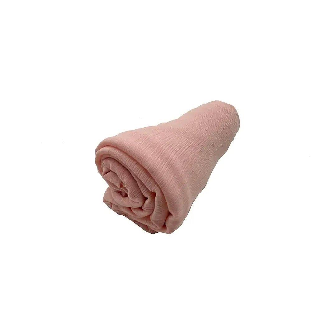 MH003 Crepe Scarf Crinkle Chiffon Hijab for Women Shawls Ripple Pleated - Mariam's Collection