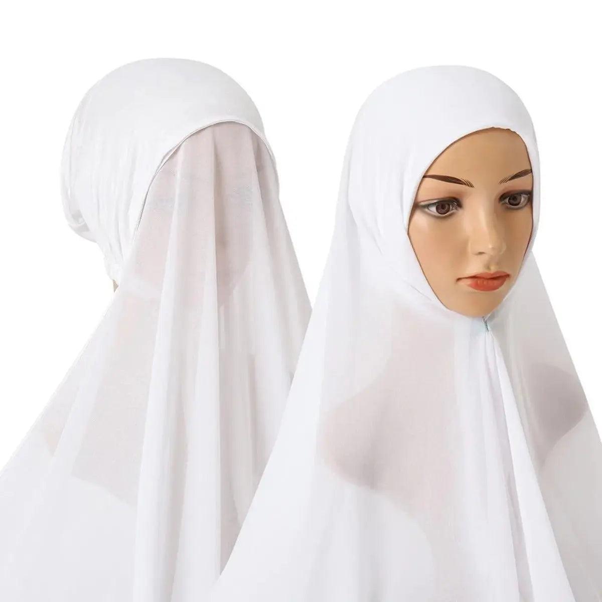 MH004 Chiffon Instant Hijab with Modal Undercap - Mariam's Collection
