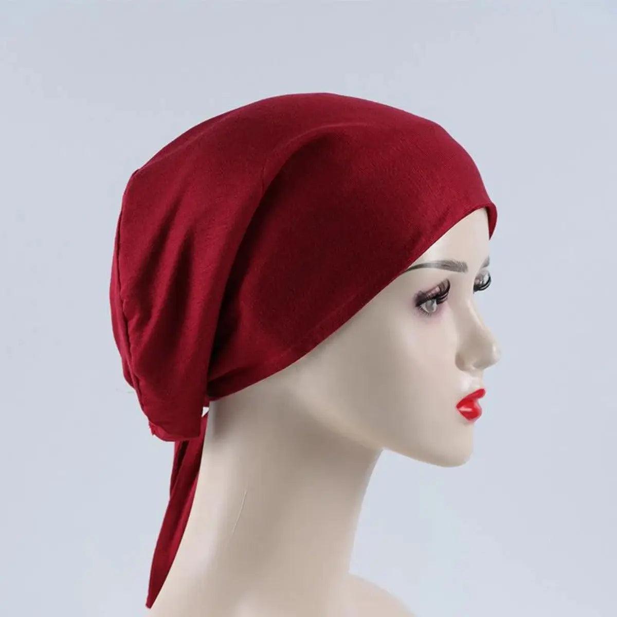 MH010 Double Layered Satin-lined Undercap - Mariam's Collection