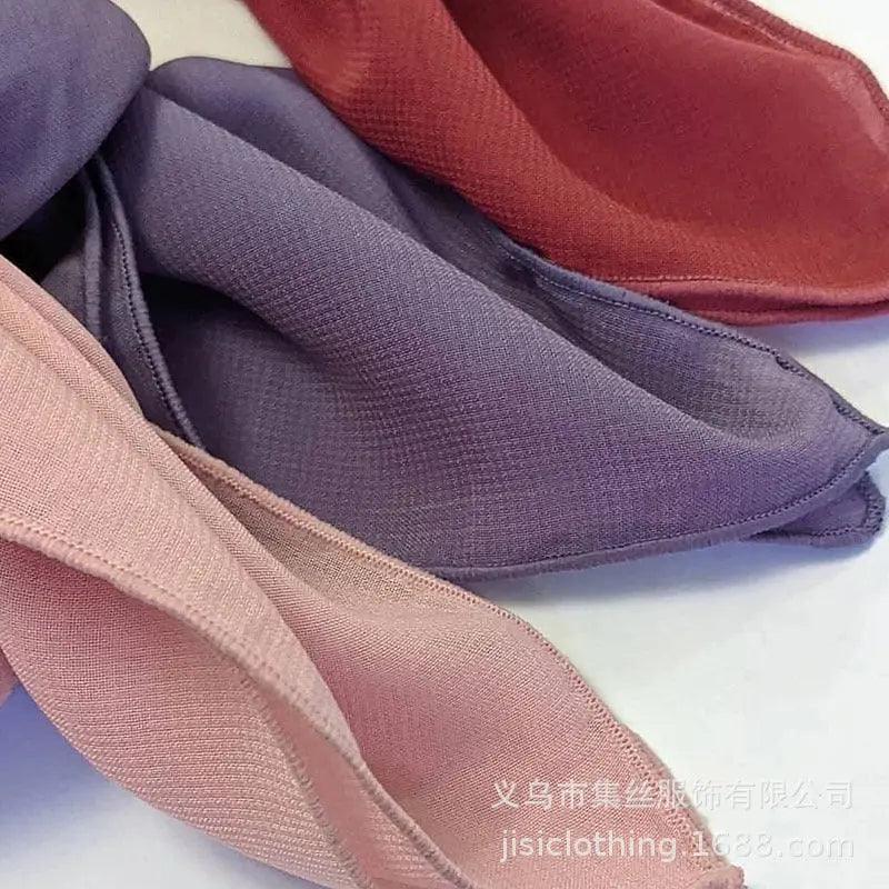 MH021 Composite Silk Chiffon Scarf Classics Hijab - Mariam's Collection