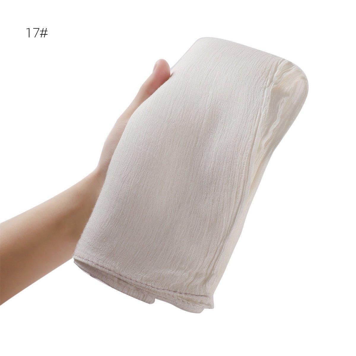 MH056 Simple Pleated Rayon Hijab - Mariam's Collection