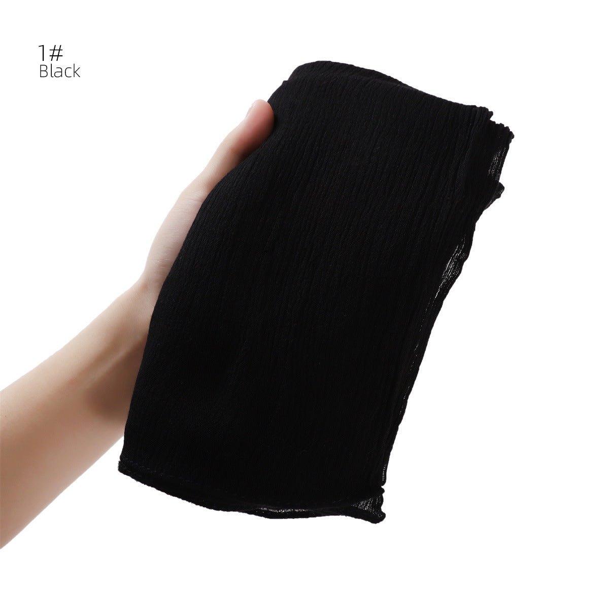 MH056 Simple Pleated Rayon Hijab - Mariam's Collection