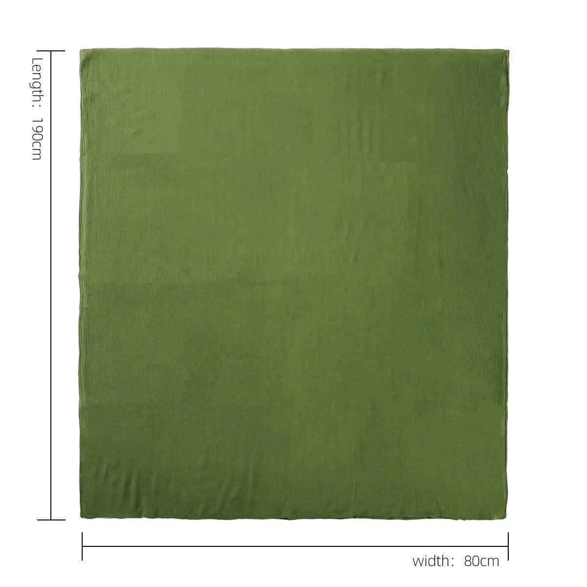 MH056 Simple Pleated Rayon Hijab - Mariam's Collection