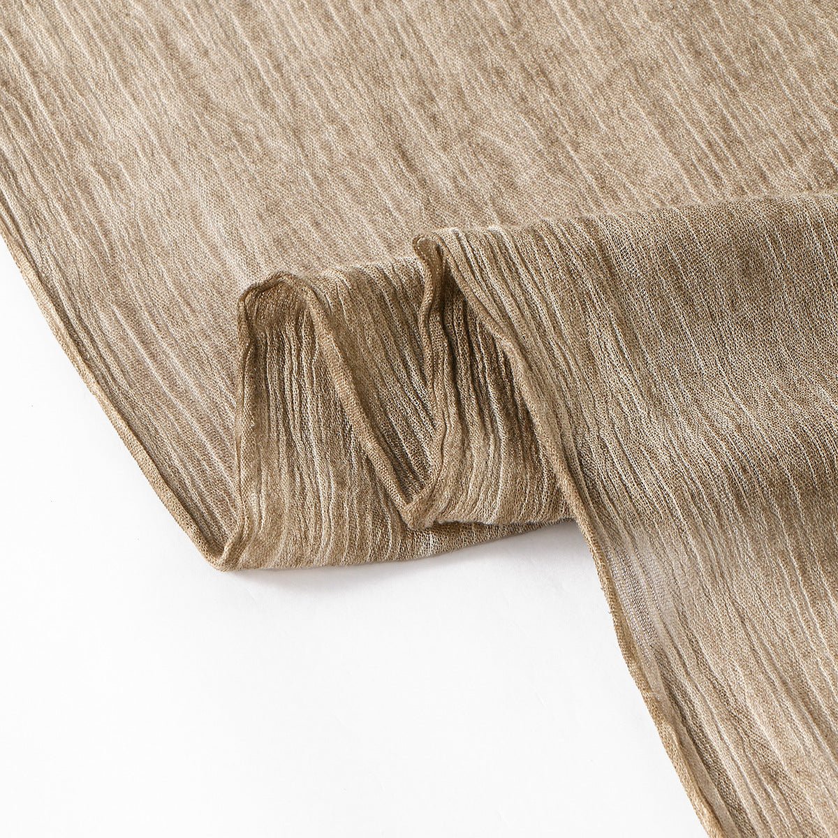 Minimalist Solid Color Pleated Hijab (MH184) - Mariam's Collection