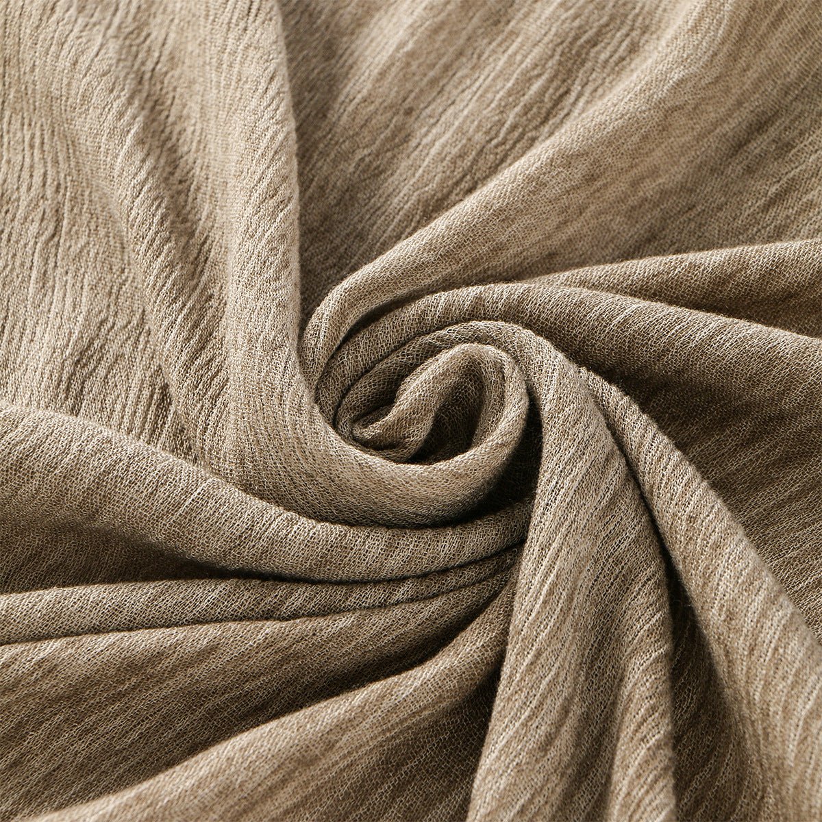 Minimalist Solid Color Pleated Hijab (MH184) - Mariam's Collection