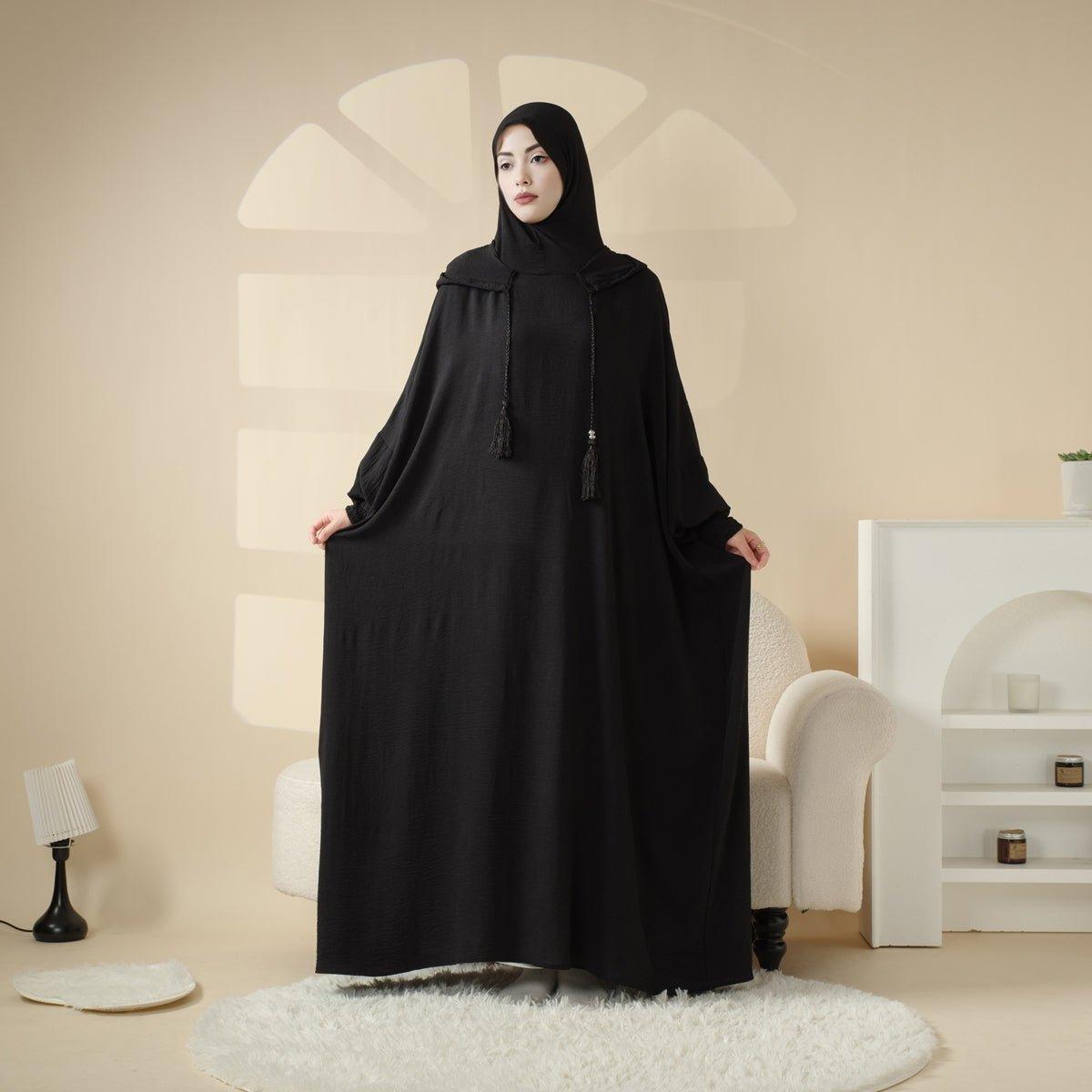 MJ015 Solid Stylish Cap Jilbab - Mariam's Collection