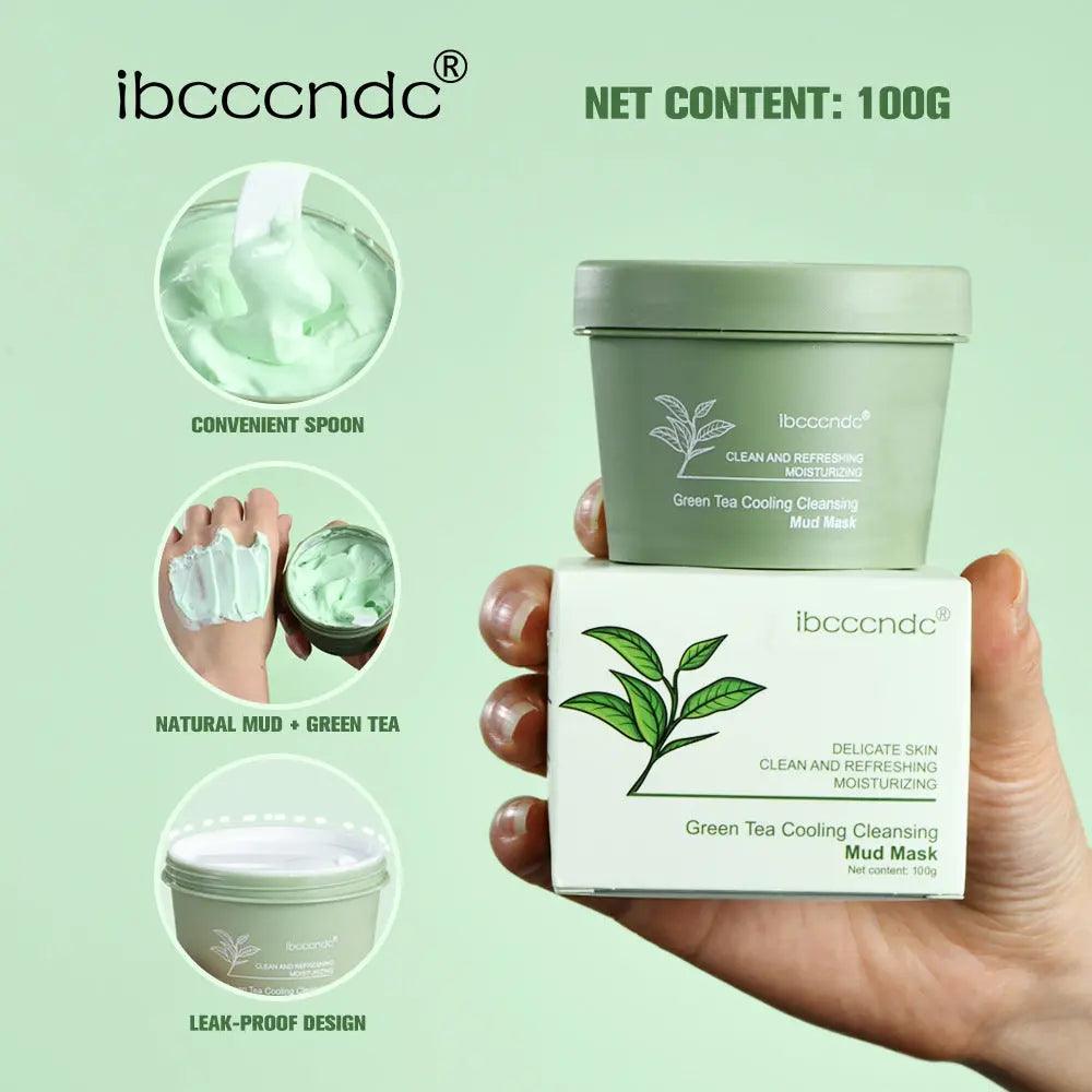 MMU016 ibcccndc Green Tea Cooling Cleansing Mud Mask - Mariam's Collection