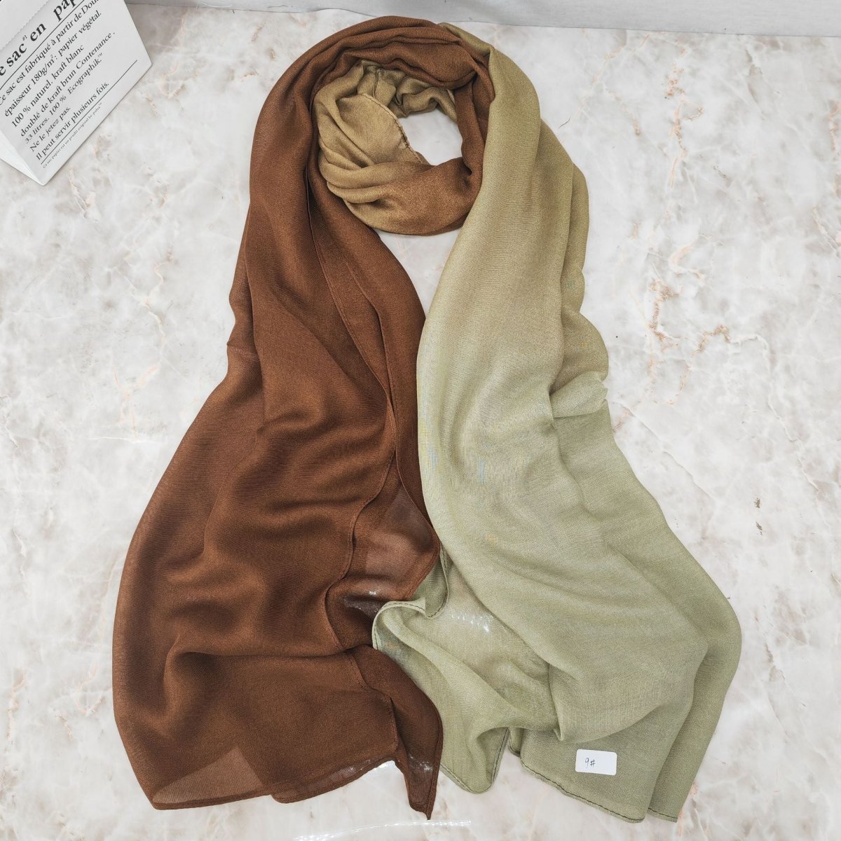 Modal Gradient Soft Hijab Color Transition Hijab (MH162) - Mariam's Collection
