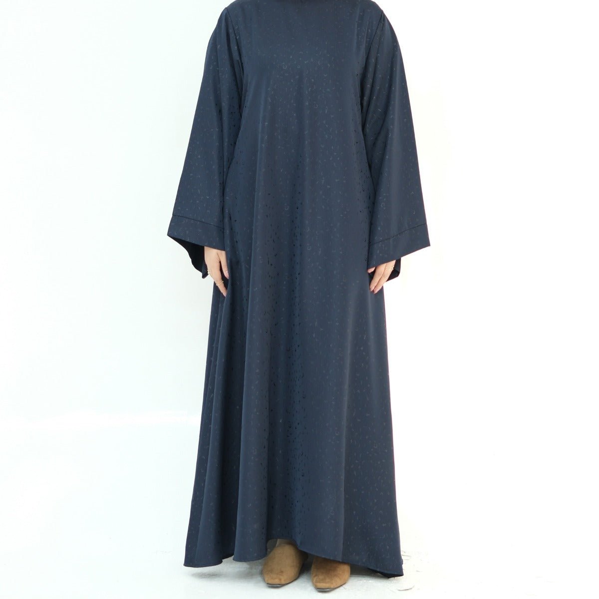 Modest Elegant Solid Color Abaya Robe with Wide Sleeves & Detachable Belt(MA279) - Mariam's Collection