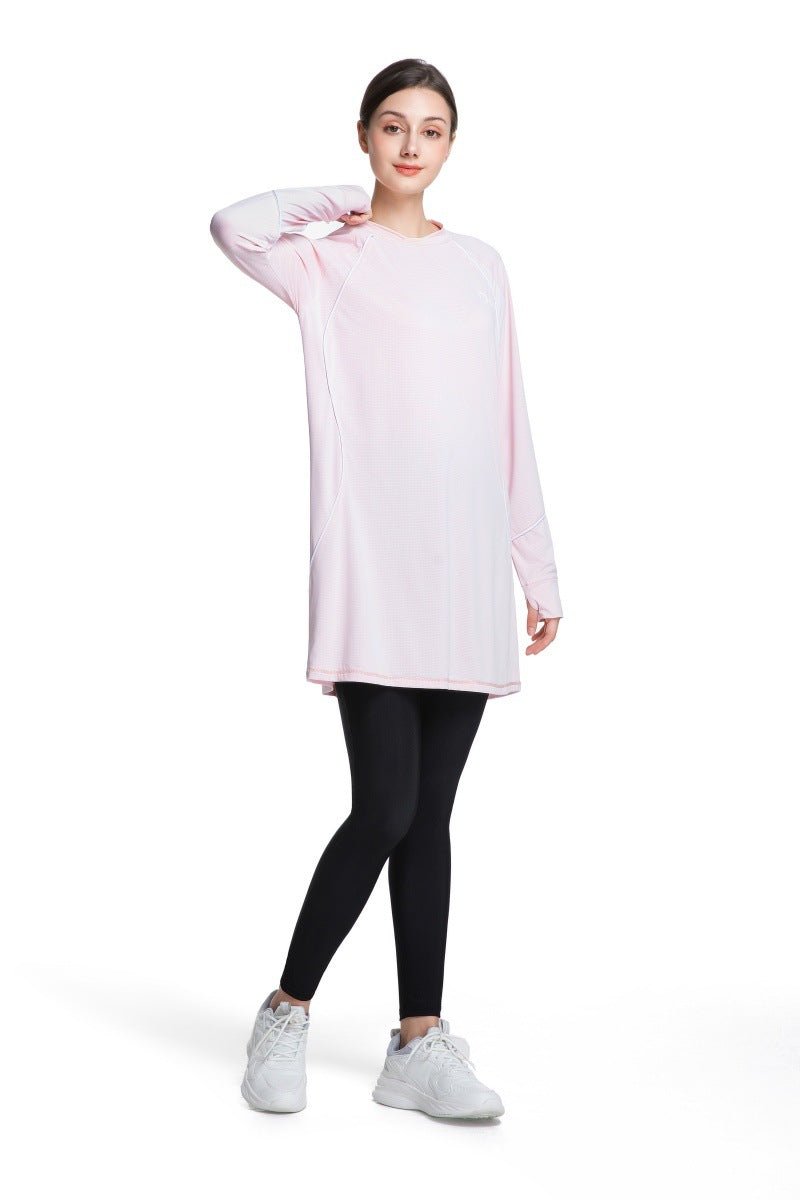 Modest Quick - Dry Activewear Long Sleeve Sports Top (MS290) - Mariam's Collection