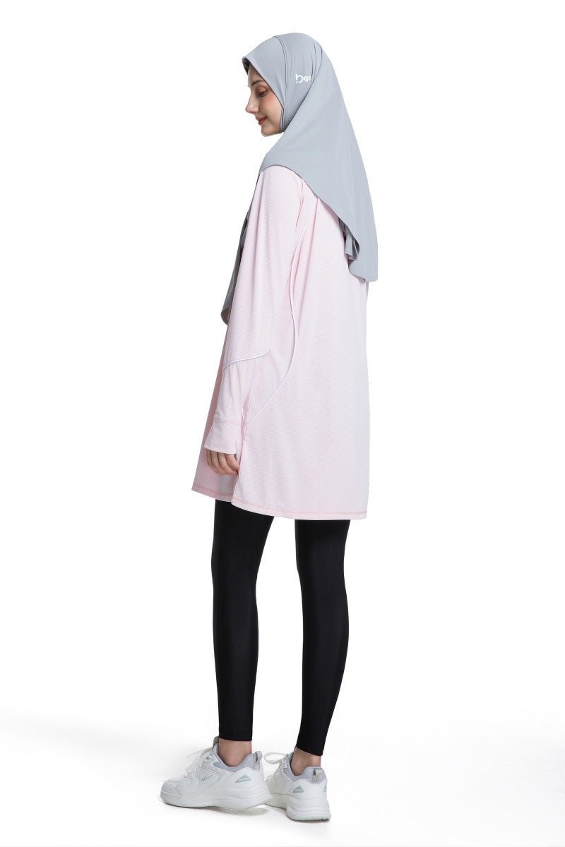 Modest Quick - Dry Activewear Long Sleeve Sports Top (MS290) - Mariam's Collection